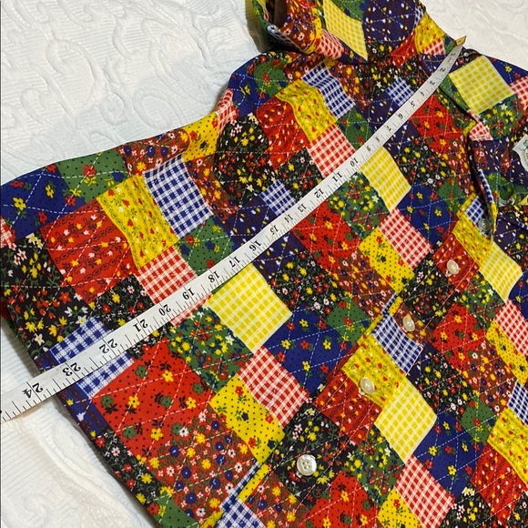 Vintage patchwork button down shirt - Picture 5 of 6